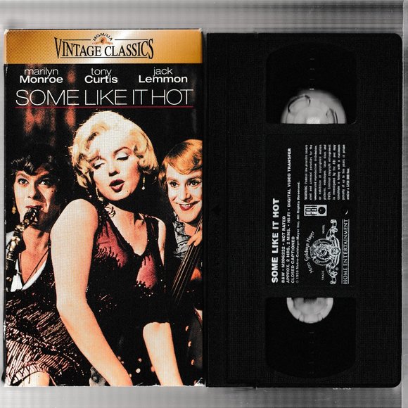 Some Like It Hot VHS  Marilyn Monroe, Tony Curtis, Jack Lemmon - Picture 1 of 2